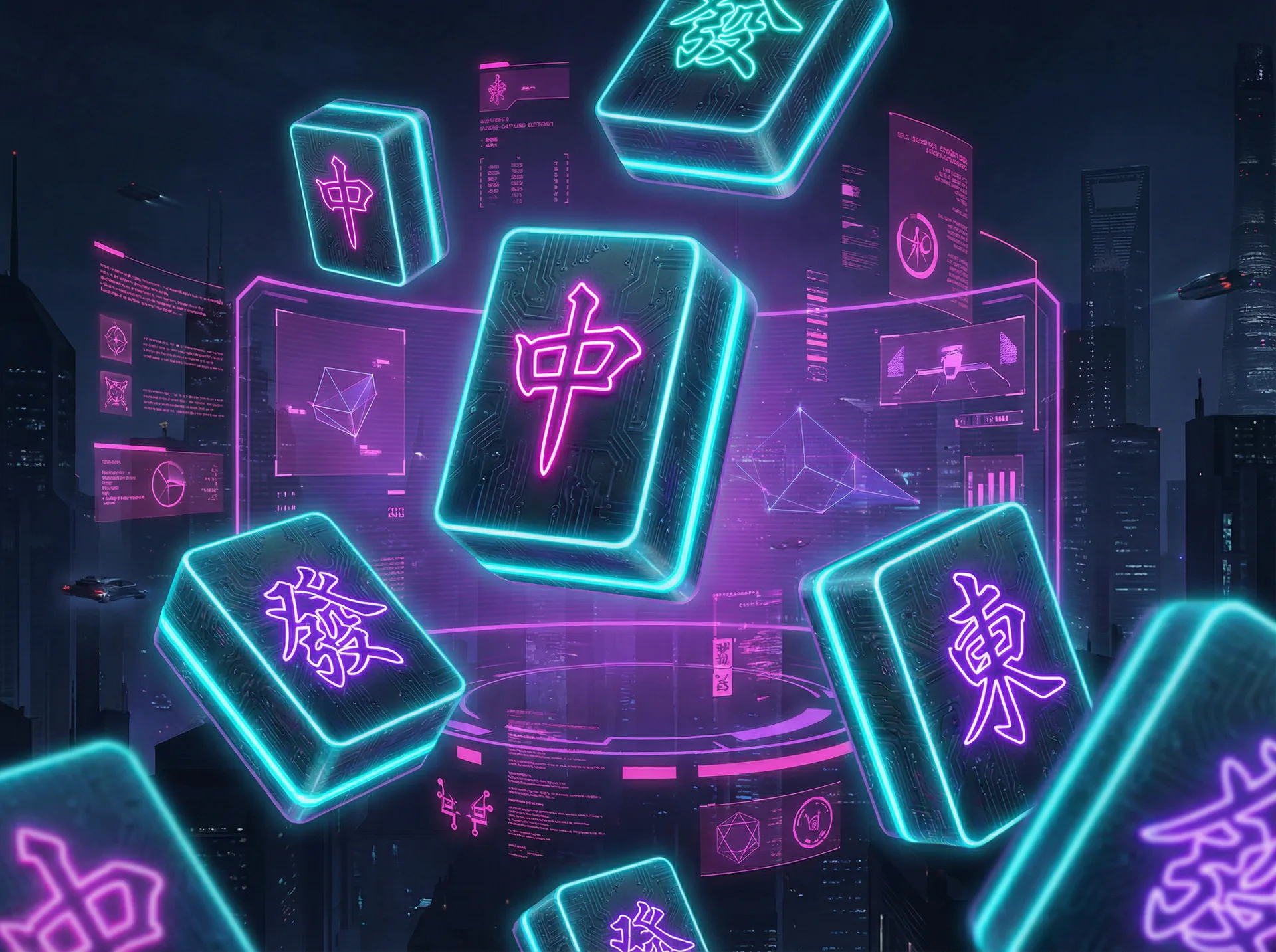 开元棋牌麻将胡了霓虹牌面